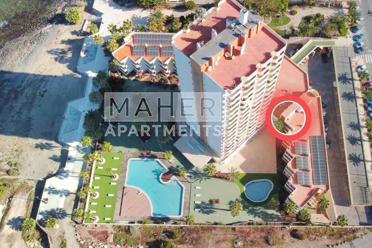Cozy 1St Sea Line Apartment In The Quiet Area Los Cristianos (Tenerife) Exterior foto
